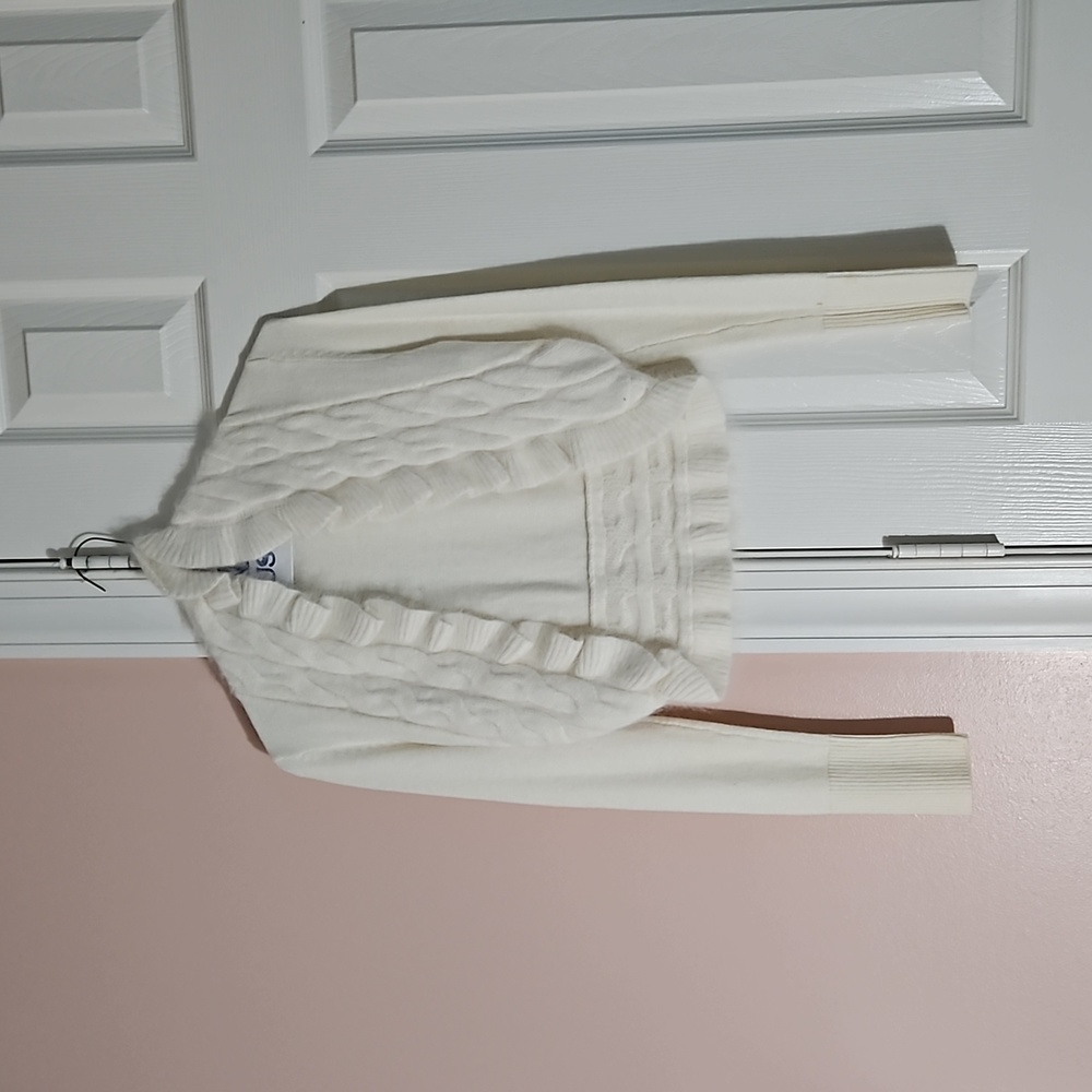 White Cropped Sweater